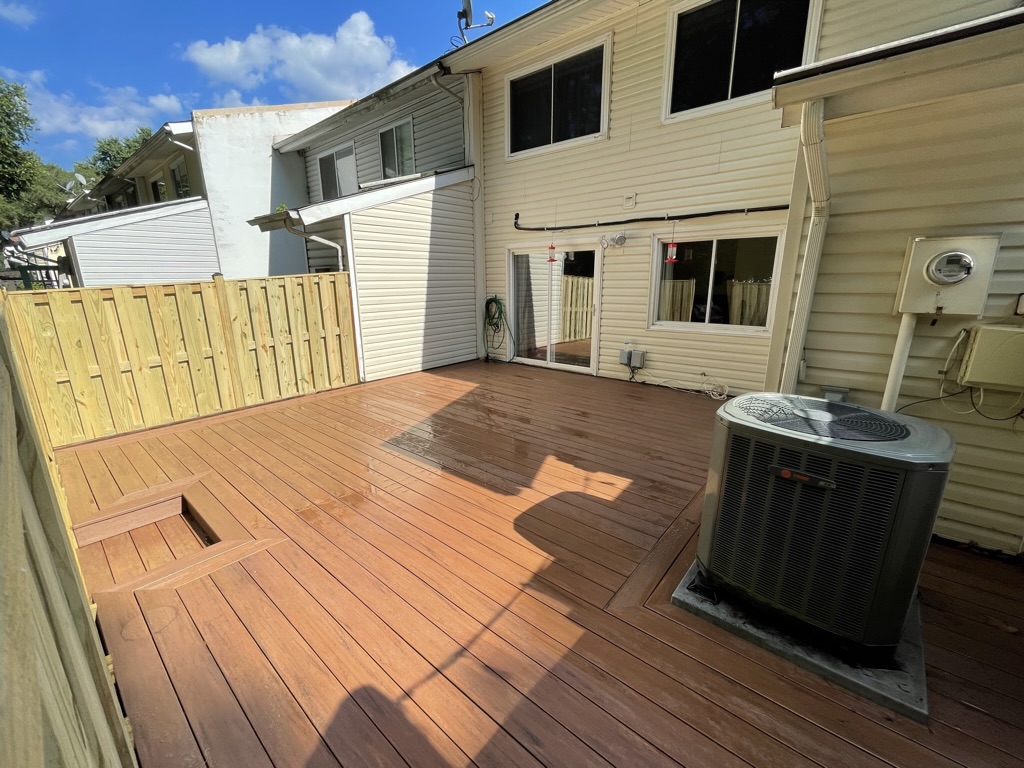 Completed backyard deck rebuild