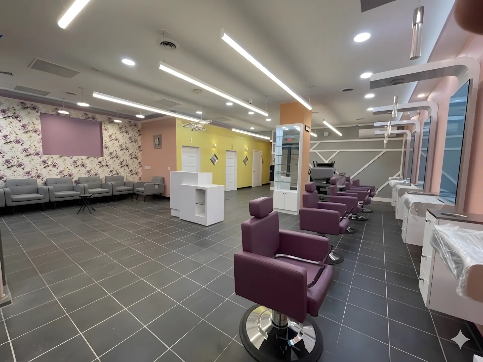 Beauty studio interior build-out