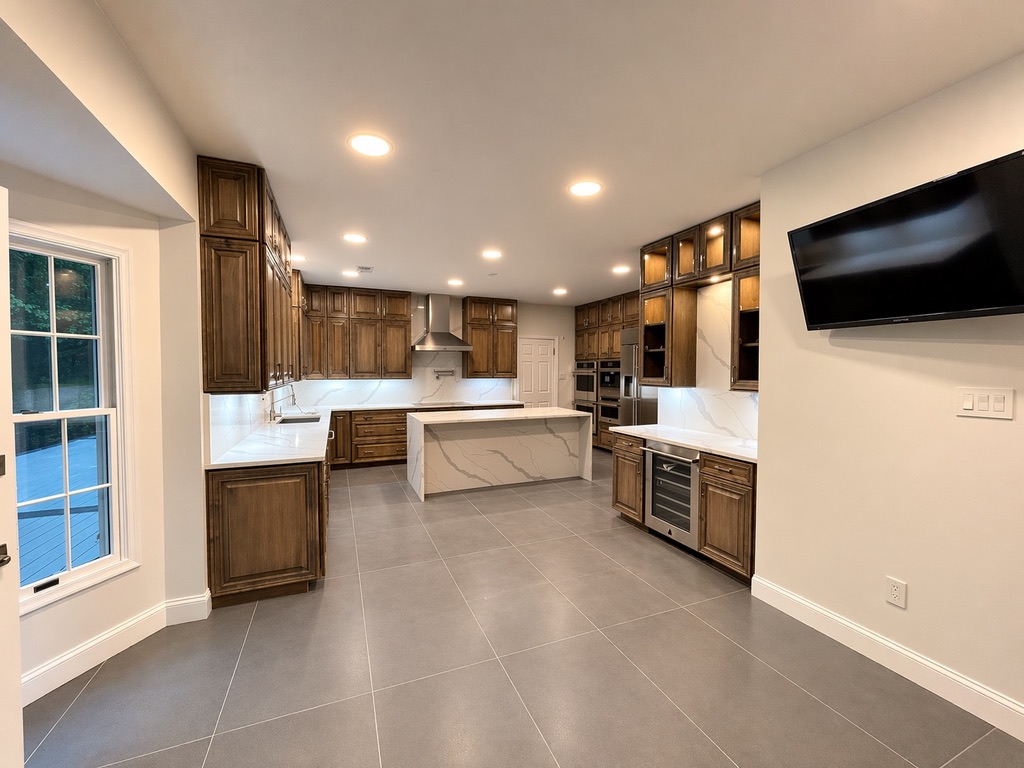 Completed custom kitchen renovation by ESM Construction